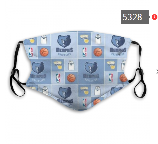 2020 NBA Memphis Grizzlies Dust mask with filter->nba dust mask->Sports Accessory